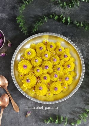 عکسی از دستور حلوای کاسه شیرازی با تخم‌مرغ