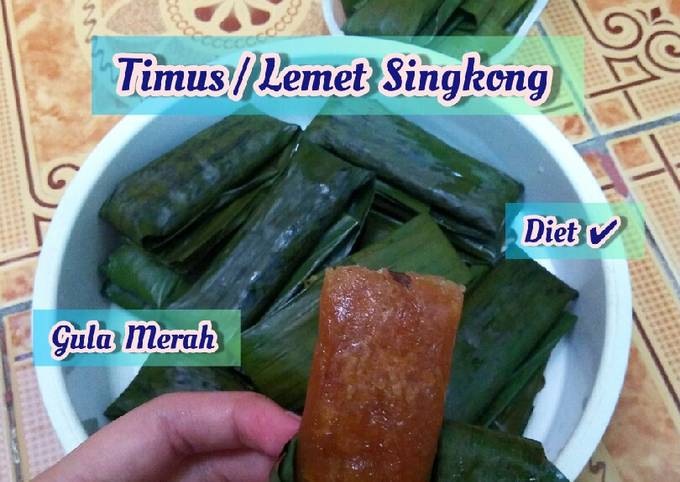 Ketimus / Lemet Singkong Gula Merah (menu Diet)
