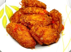 Foto resep Spicy wings "kriuk di luar juicy di dalam" (Sayap goreng pedas)