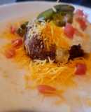 Mexi-tucky Burrito (Chorizo, Corned Beef Hash, Eggs etc)