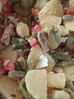 Una foto de Ensalada templada de judías verdes