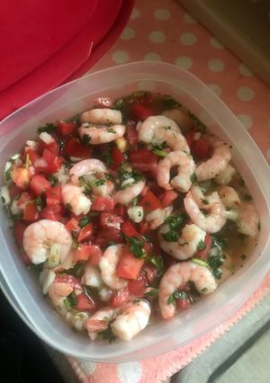 Una foto de Ceviche de camarón