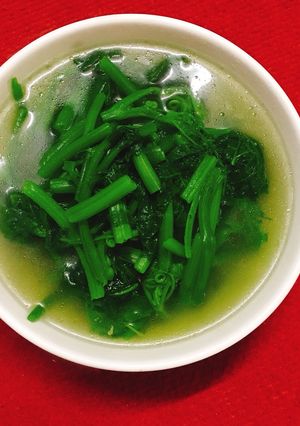 Hình của món Canh ngọn rau bí ngô.