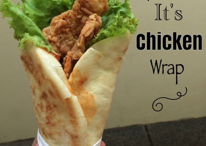 FriedChicken Wrap (ayam tepung kentucky)