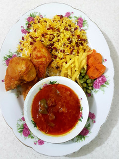 عکسی از دستور 🍗زرشک پلو با مرغ🍗