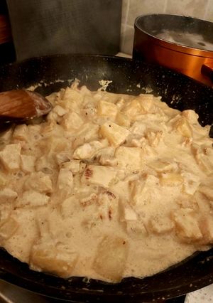Ananászos tejszínes csirkemell recept fotója