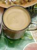 Hot coffee with coffee mate