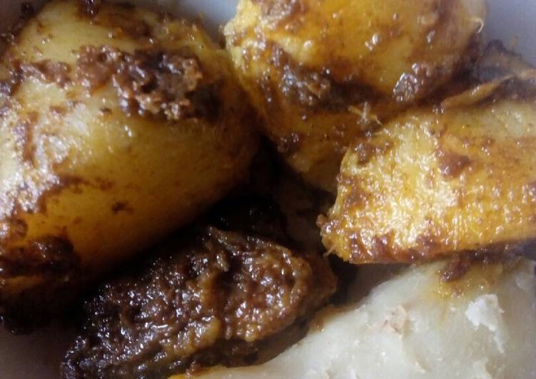 Steps to Prepare Quick Sweet potato in stew | Quick Recipe For One