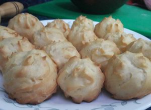 Una foto de Repollitos de masa choux (profiteroles)
