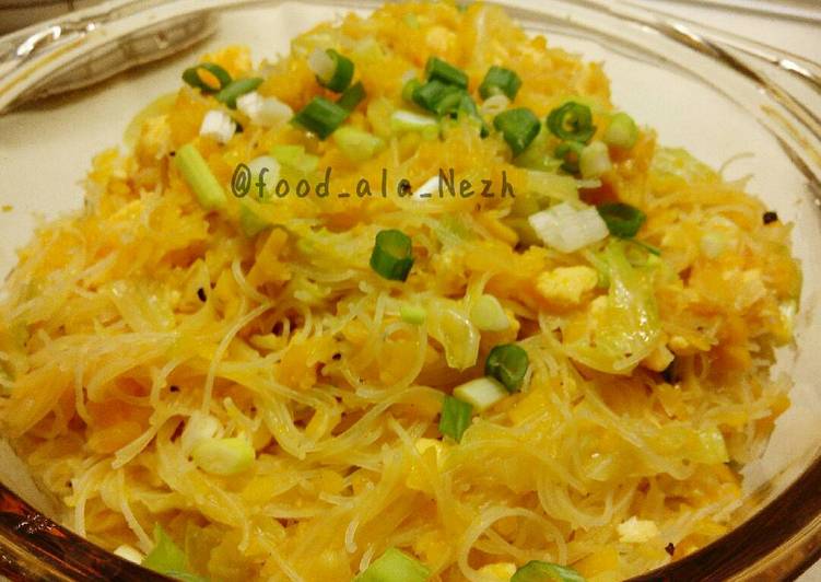 Bihun Tumis Labu Kuning (Pumpkin Rice Noodles)