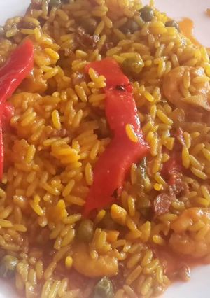 Foto principal de Arroz con gambas y jamón