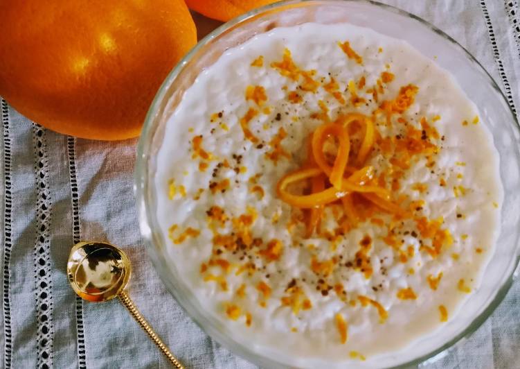 Arroz con leche al aroma de naranja(con Thermomix)