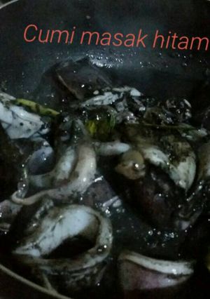 Foto resep Cumi masak hitam