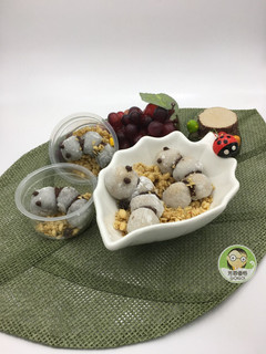 毛毛蟲優格麻糬~萬聖節搞怪派對點心~ 的食譜成品照片