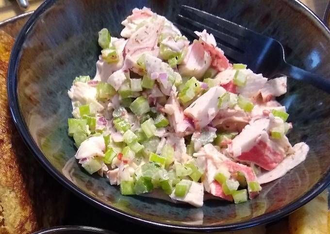 Steps to Make Homemade Imitation Crab Salad