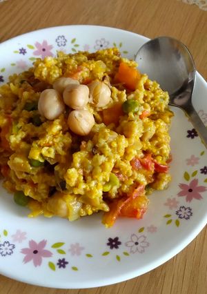 A picture of Protein loaded Masala oats.