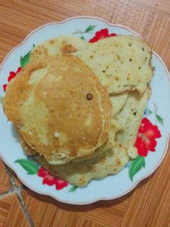Hình của món Pancake yến mạch chuối.