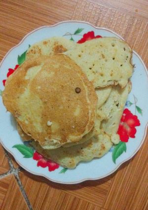 Hình của món Pancake yến mạch chuối.