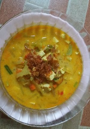 Foto resep Labu Siam + Tahu + Tempe + Wortel Kuah Santan