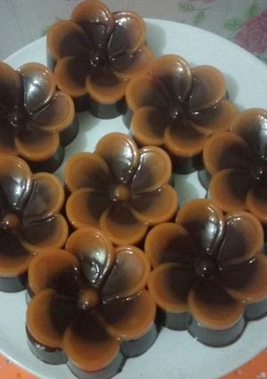 Foto resep Puding susu coklat mangga praktis