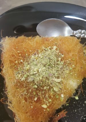 صورة لوصفة كنافة خشنة