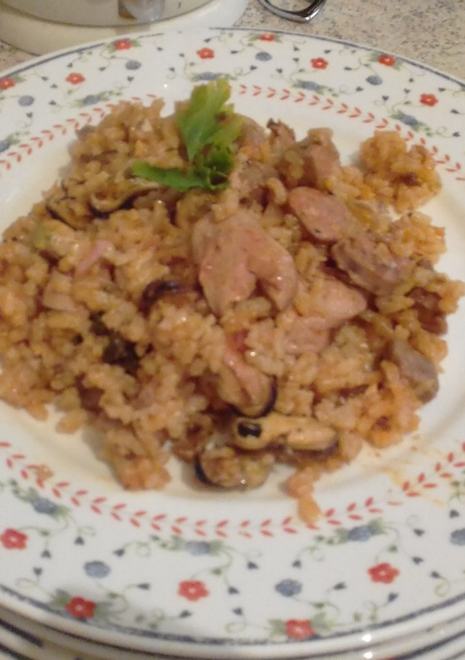 Una foto de Paella fácil