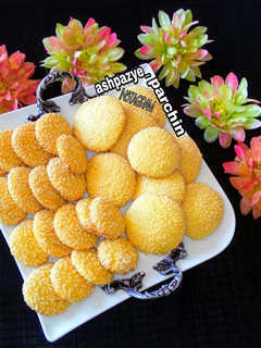 عکسی از دستور کلوچه کنجدی بدون فر 🌸