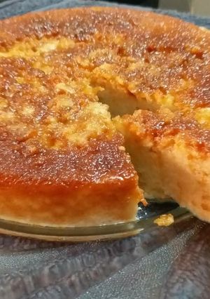 A picture of Caramelized Brown Bread Pudding.