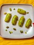 সুইট চিনে বাদাম পিস্তা রোল (Sweet chine badam pista roll recipe in Bengali)