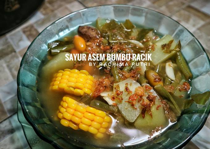 4. Sayur asem bumbu racik