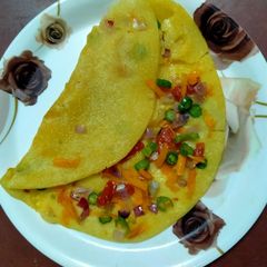Besan Rava Dosa A picture of Besan Rava Dosa.