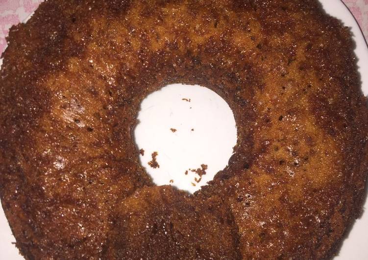 cara menggodok Bolu caramel (kue sarang semut) yang sedap