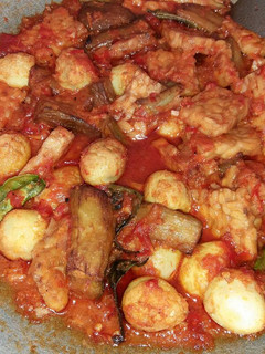 Foto resep Balado telur puyuh,tempe,terong