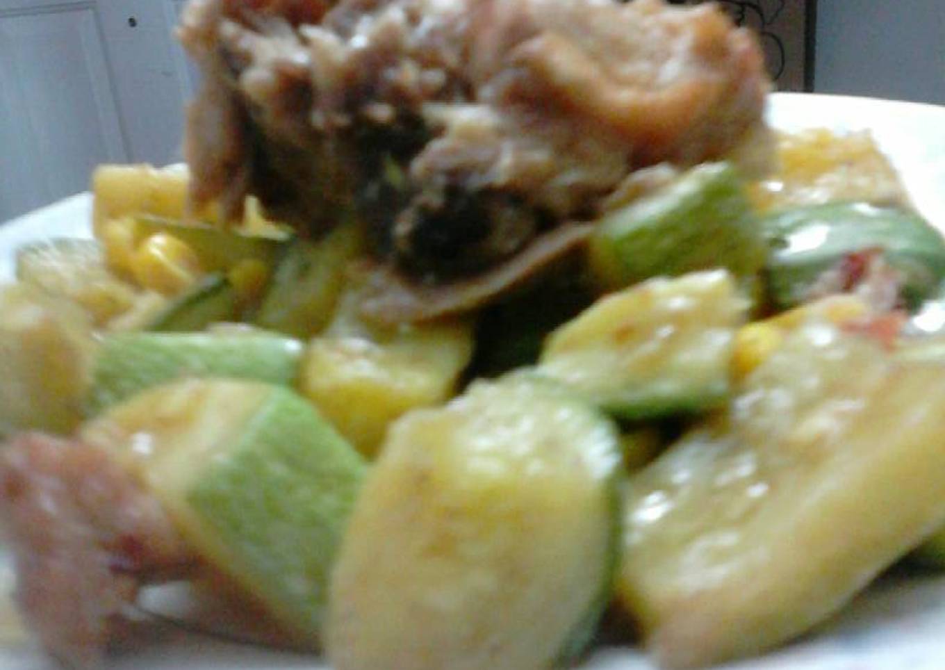 Calabazitas Con Carne de Puerco