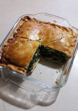 Una foto de Pastel de espinaca