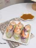 Vietnamese Spring Rolls With Peanut Sauce