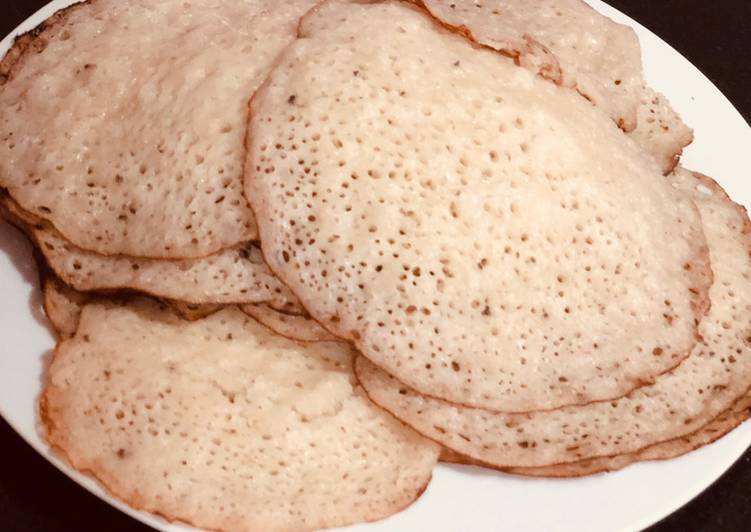 Recipe of Super Quick Homemade Rice coconut pancake (Mkate wa Chila)