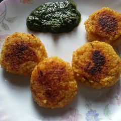 A picture of Little Millet (Saamai) Tikkis.