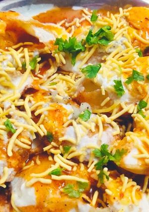 A picture of Dahi Puri Chaat.