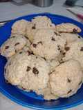 Galletas de avena, coco y chips de choco