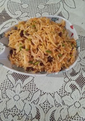 عکسی از دستور قیمه نثار بدون پروتئینی