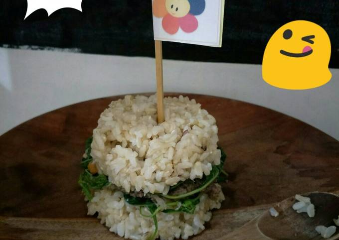 Resep Riceburger gluten/sugar/casein free (healing food anak autis