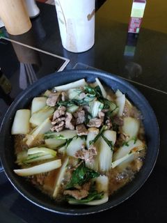 Hình của món Thịt bò xào cải thìa.