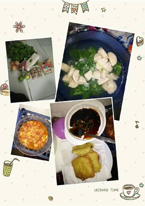 Foto resep Sayur bayam baso,balado teriyaki udang baso,tempe goreng sambal