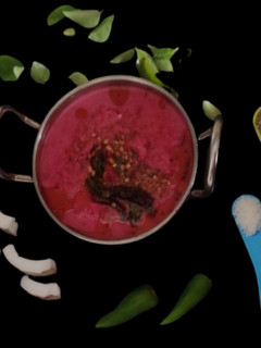 பீட் ரூட் பச்சிடி (Kerala style beetroot pachidi recipe in tamil) செய்முறை முக்கிய புகைப்படம்