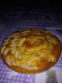Una foto de Bizcocho-tarta de manzanas