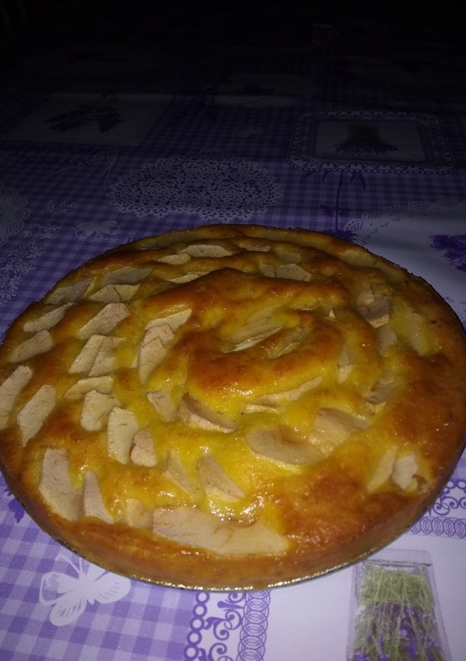 Una foto de Bizcocho-tarta de manzanas