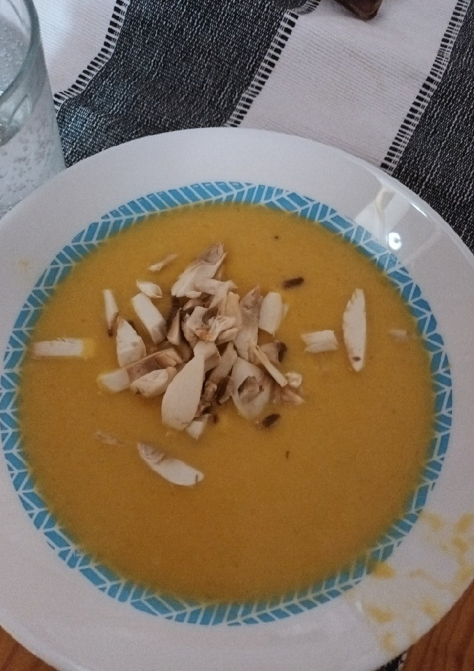 Una foto de Crema de calabaza
