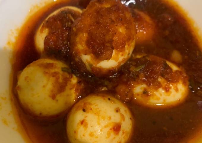 Telur balado tanpa tomat