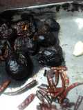 Salsa negra de jitomate quemado las Correa